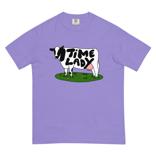 Time Lady cow t-shirt (5 color options!)
